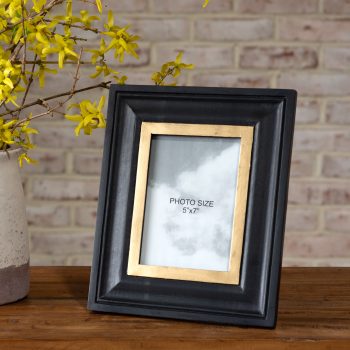 BLACK WOOD PHOTO FRAME| 7" X 5"