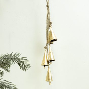 HANGING GOLD COWBELLS