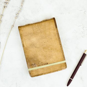 LEATHER 'TO DO' JOURNAL