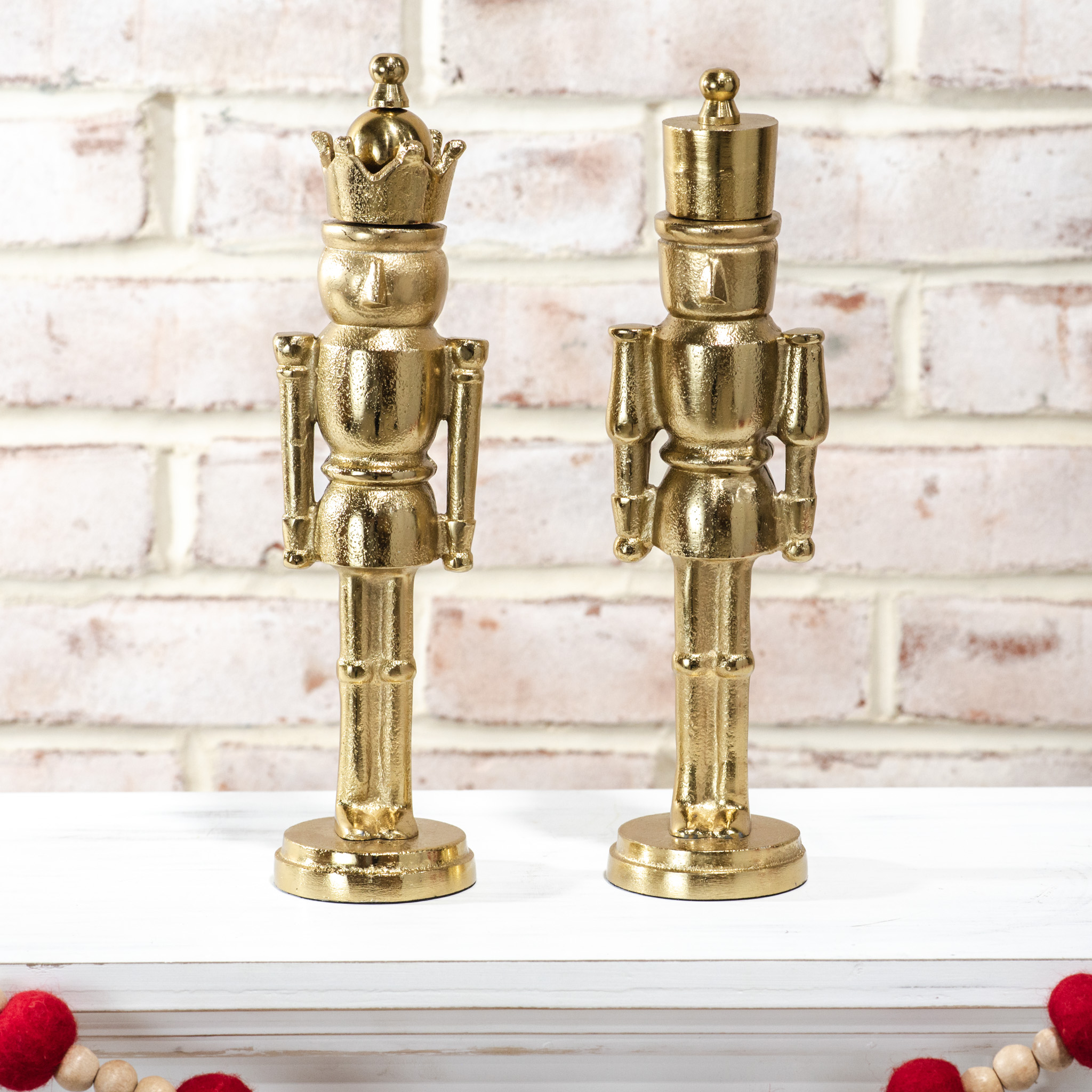 GOLD ALUMINUM NUTCRACKERS