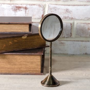 ANTIQUE BRASS MAGNIFYING GLASS