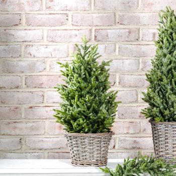 GLITTER TOPIARY IN BASKET