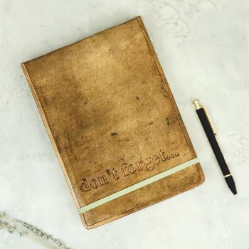 LEATHER DON'T FORGET JOURNAL