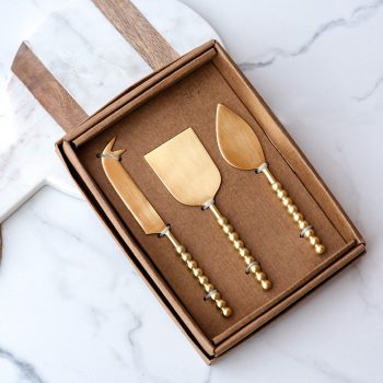 GOLD BALL CHEESE KNIFE SET