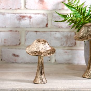 5” CHAMPAGNE GOLD MUSHROOM