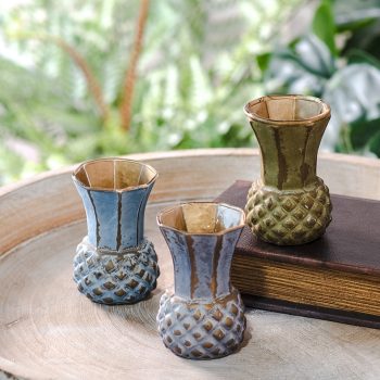 MINI GLASS VASES - SET OF 3