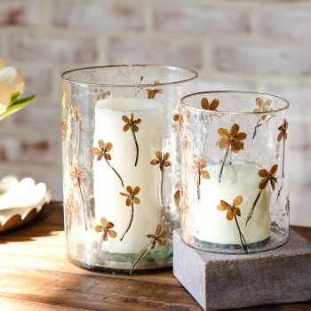 WILDFLOWER PRESSED JARS - SET OF 2