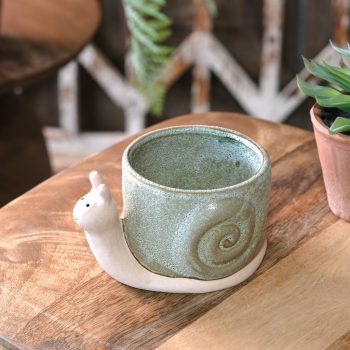 6" SNAIL PLANTER