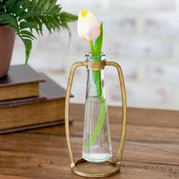 GOLD INDUSTRIAL STEM VASE