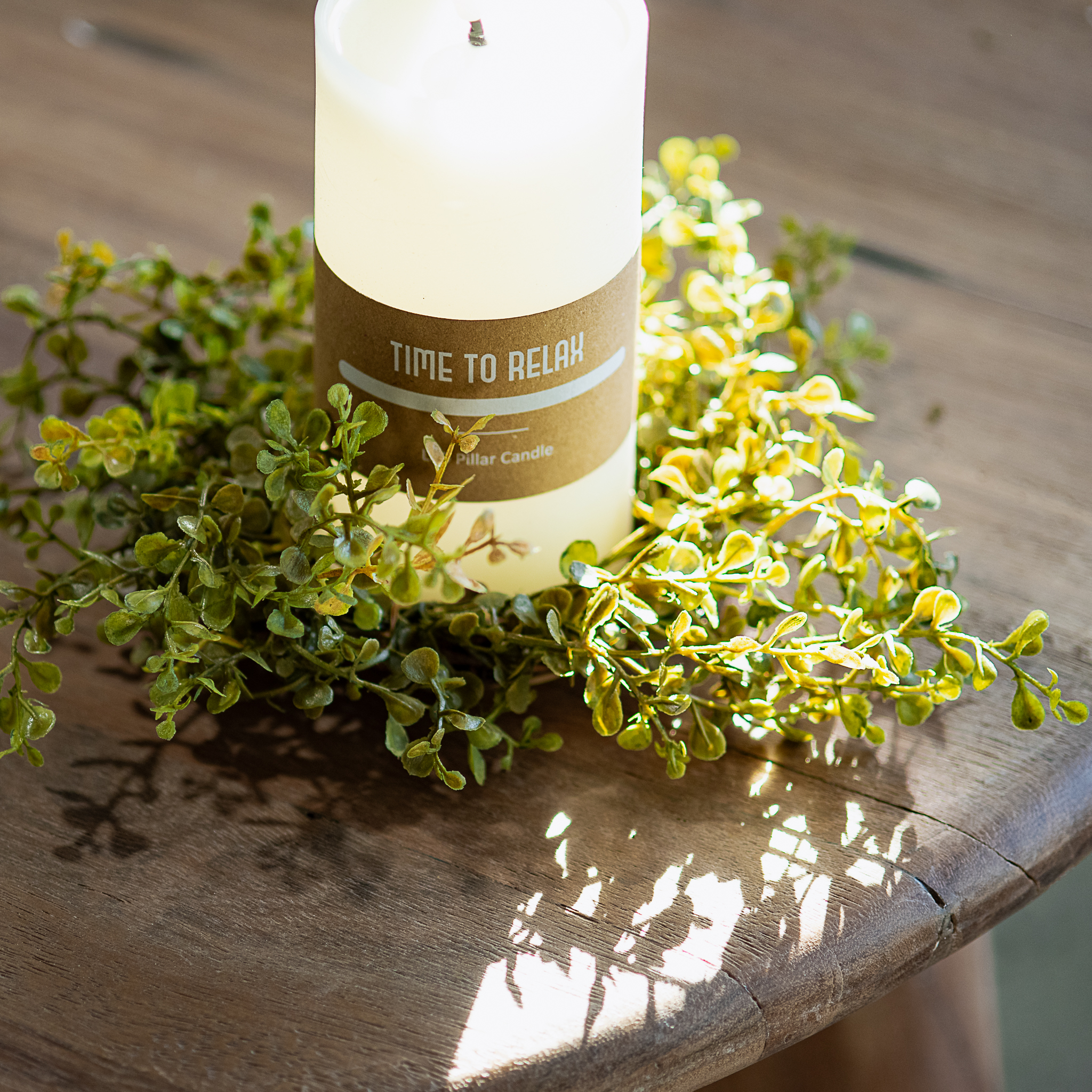 10" BABY'S GRASS CANDLE RING