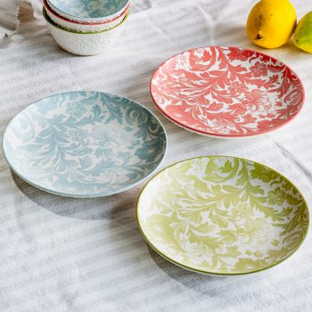 FLORAL PLATES - SET OF 3