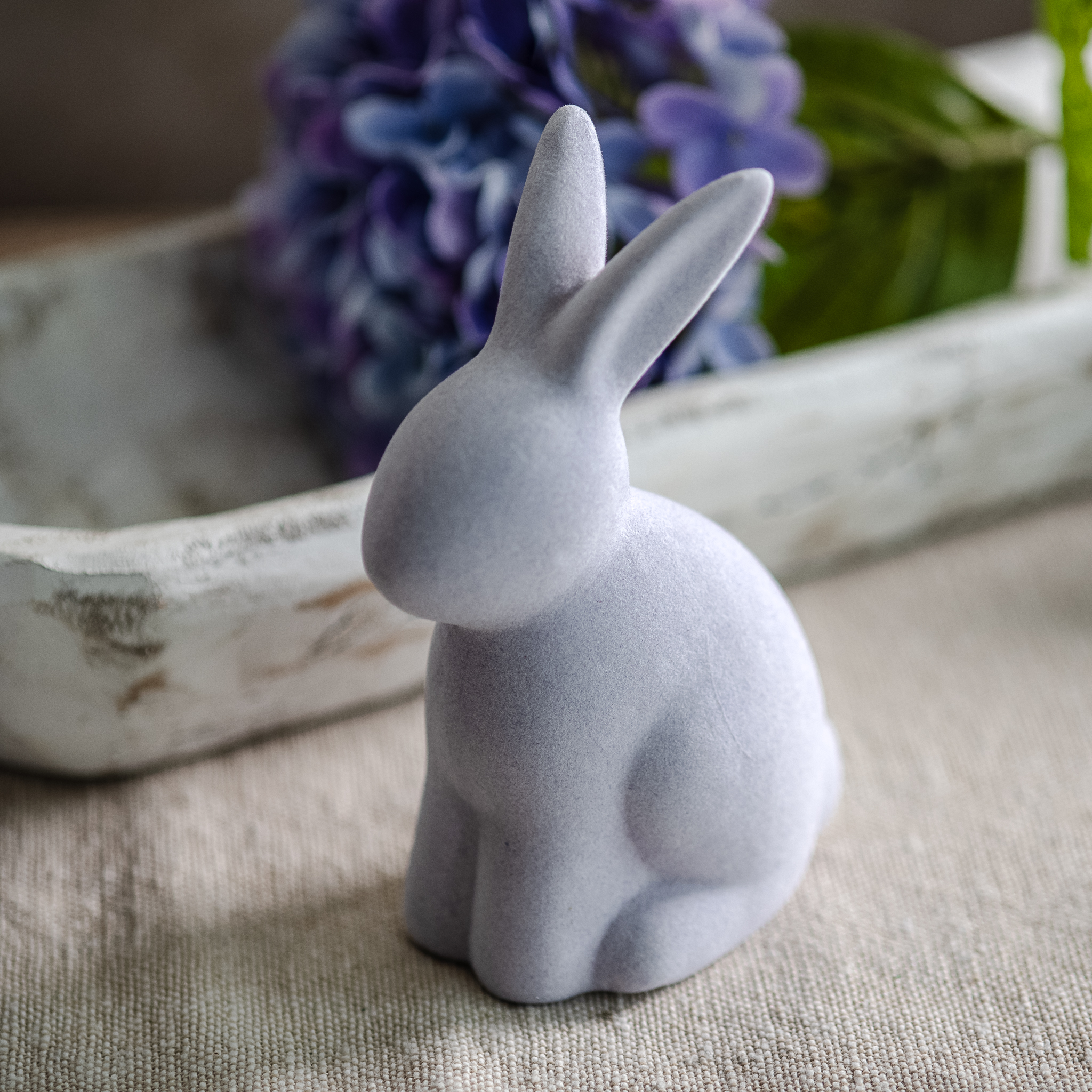 LILAC FLOCKED BUNNY
