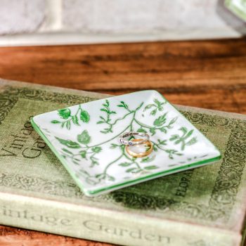 4" GREEN VINE ACCENT PLATE