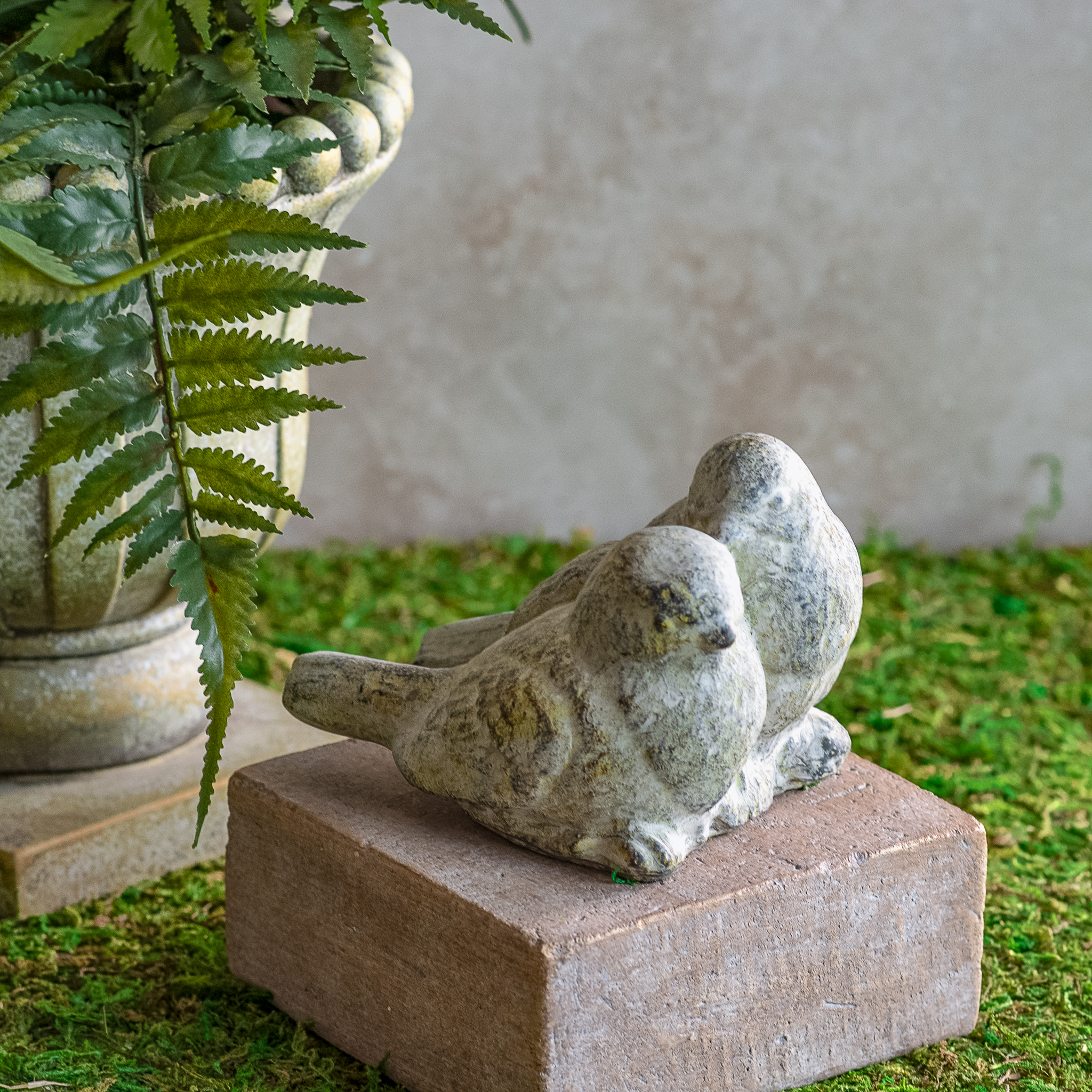 4.25"GRAY FRIENDSHIP BIRDS