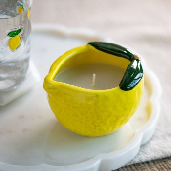 4" LEMON CANDLE