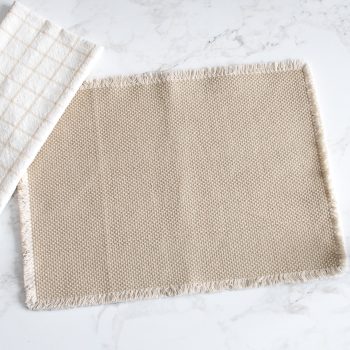 BEIGE COTTON PLACEMAT