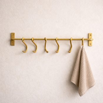 18" GOLD IRON WALL HOOK