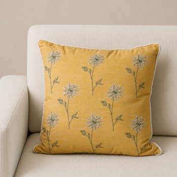 YELLOW DANDELION PILLOW