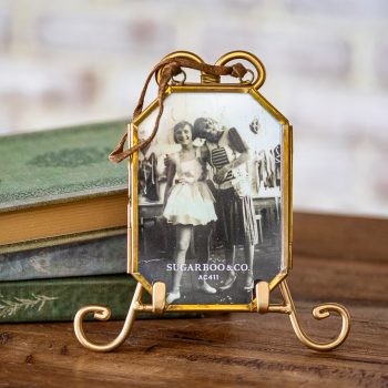 BRASS OCTAGON PHOTO FRAME