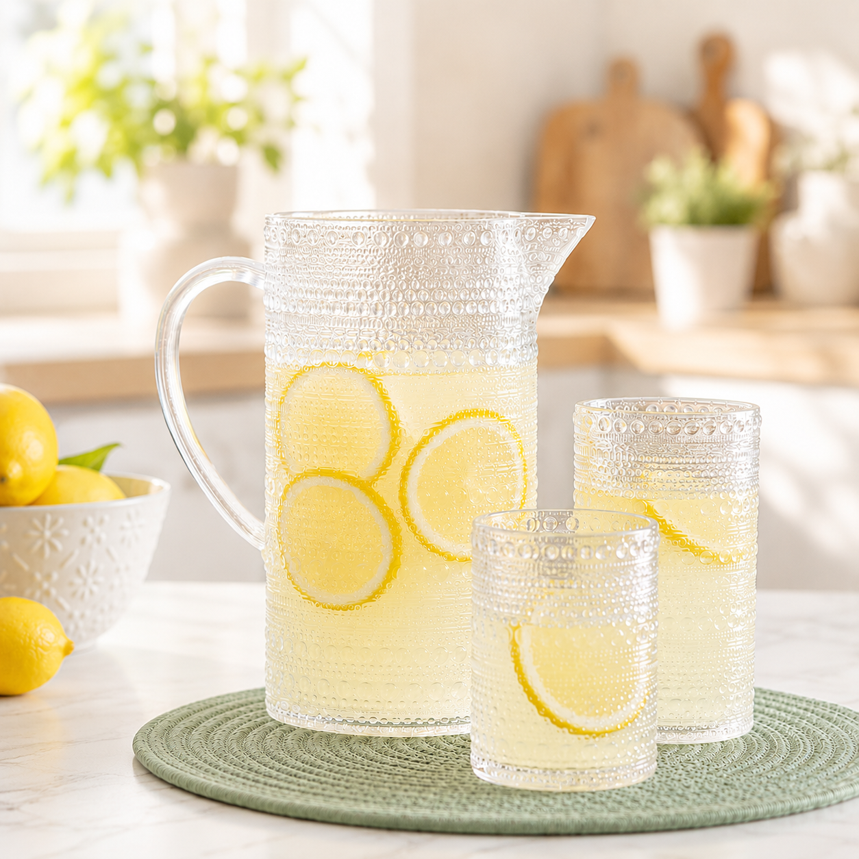 MELAMINE DOT PITCHER