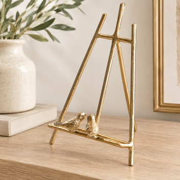 7" EASEL W/BIRD DECOR