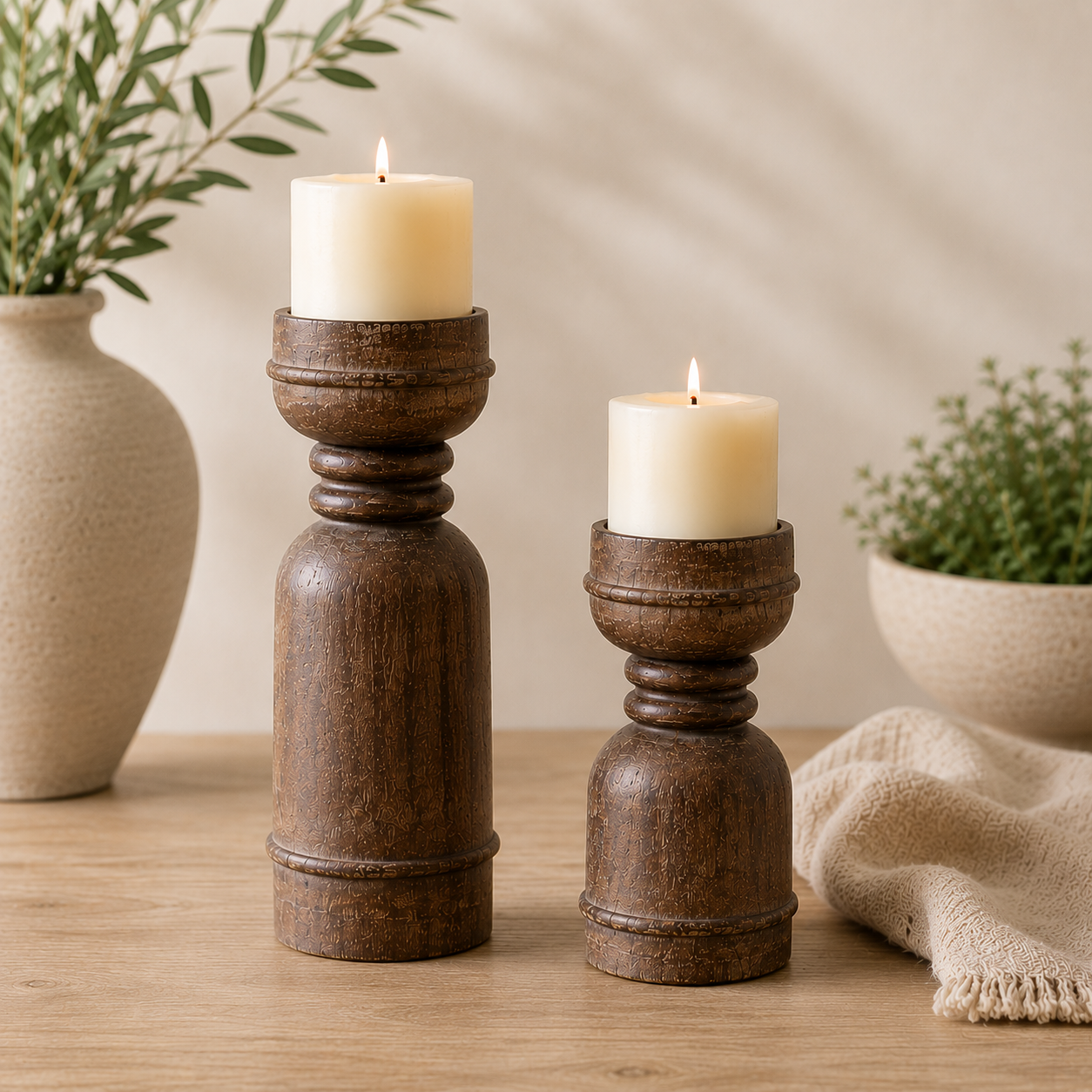 8" COLUMN CANDLE HOLDER