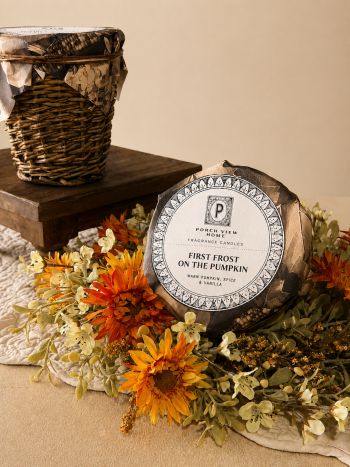 FIRST FROST OF THE PUMPKIN FRENCH WICKER CANDLE
