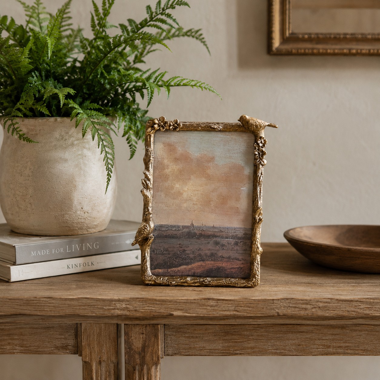 BIRD PEWTER PHOTO FRAME | 4" X 6"