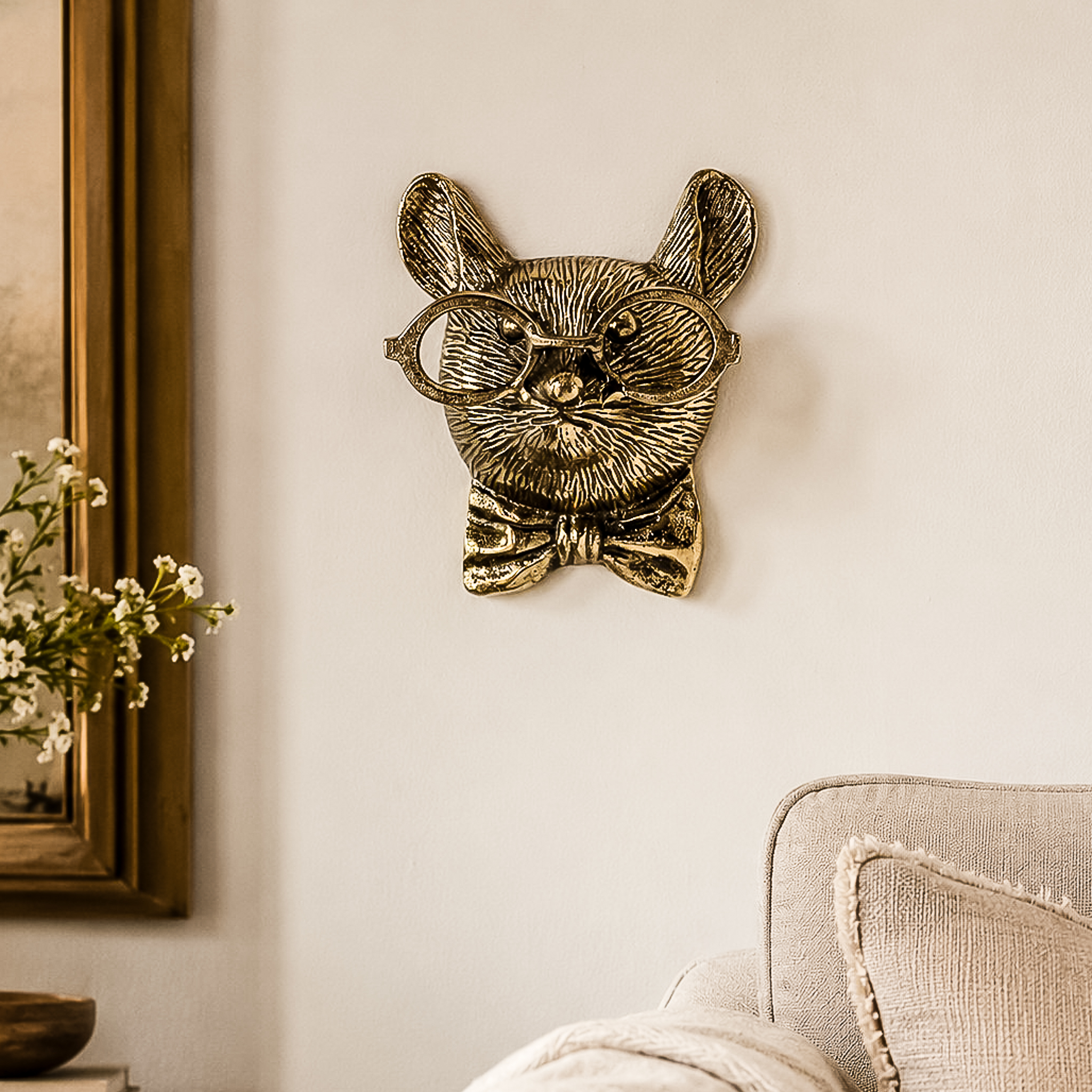 GOLD MOUSE WALL ACCENT