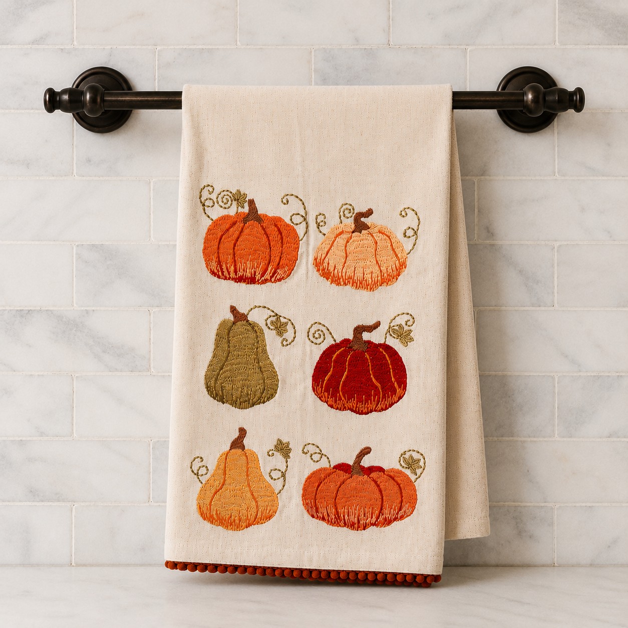 AUTUMN PUMPKIN DISH TOWEL