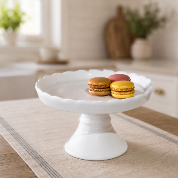 7.5" SCALLOPPED PEDESTAL