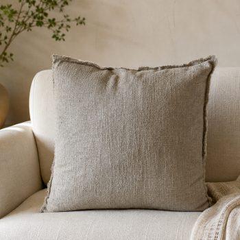 BEIGE LINEN PILLOW
