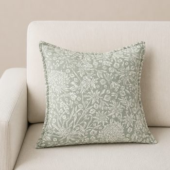 OLIVE FLORAL PILLOW