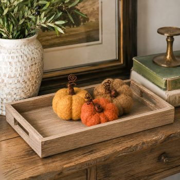 FELT PUMPKINS - SET OF 3