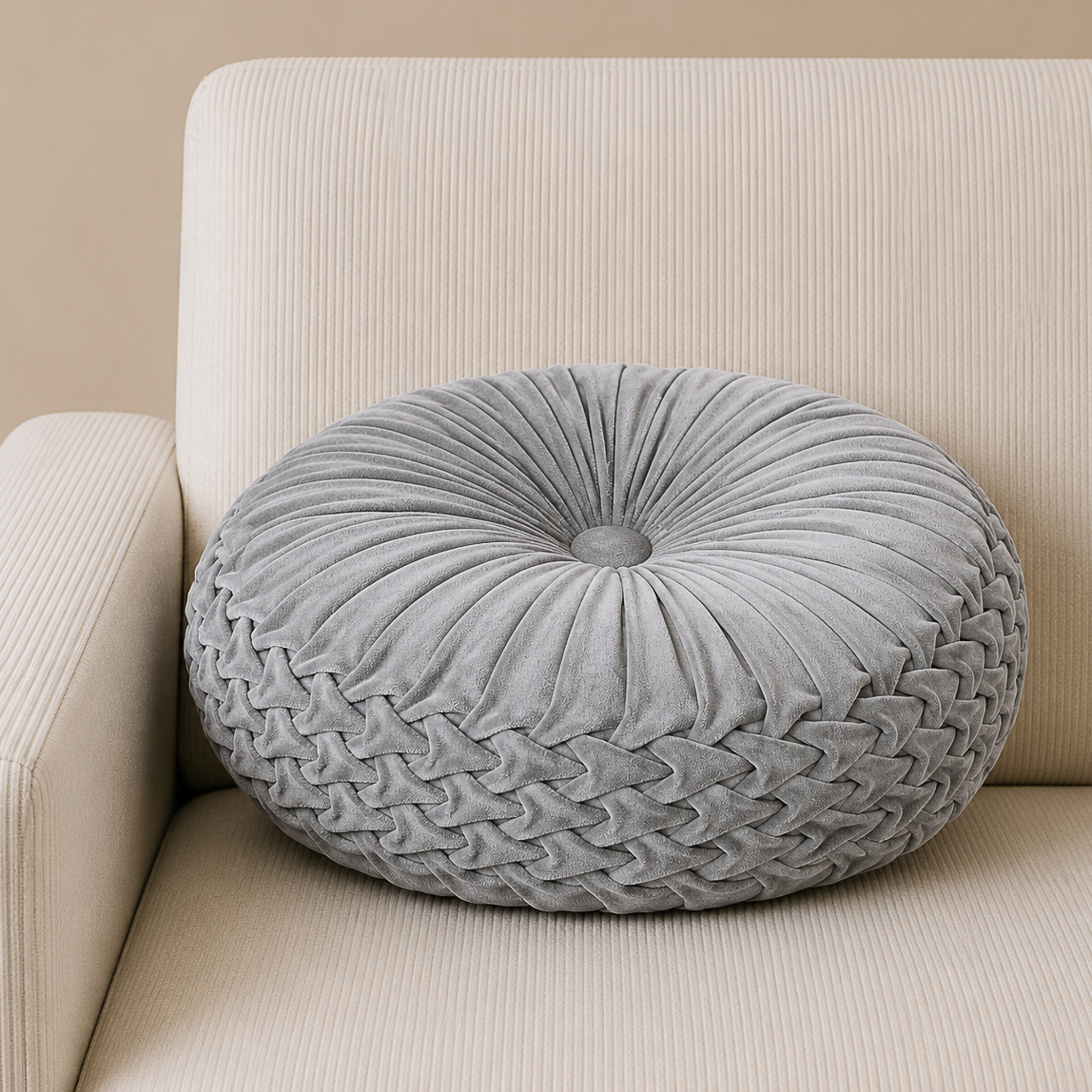15.75" FOG ROUND PILLOW
