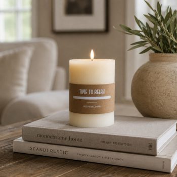 4" LED PILLAR CANDLE