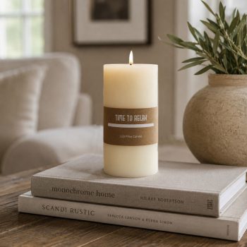 6" LED PILLAR CANDLE