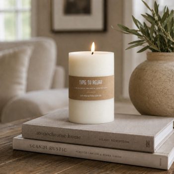 6" WIDE LED PILLAR CANDLE