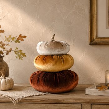 STACKED VELVET PUMPKIN