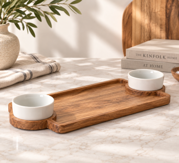 CHIP & DIP SERVER W/BOWLS