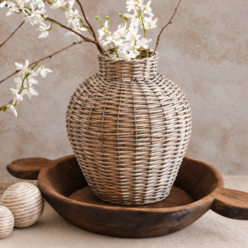 13.4 " GREY WILLOW VASE