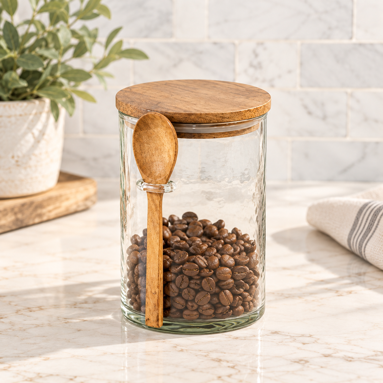 7" GLASS CANISTER