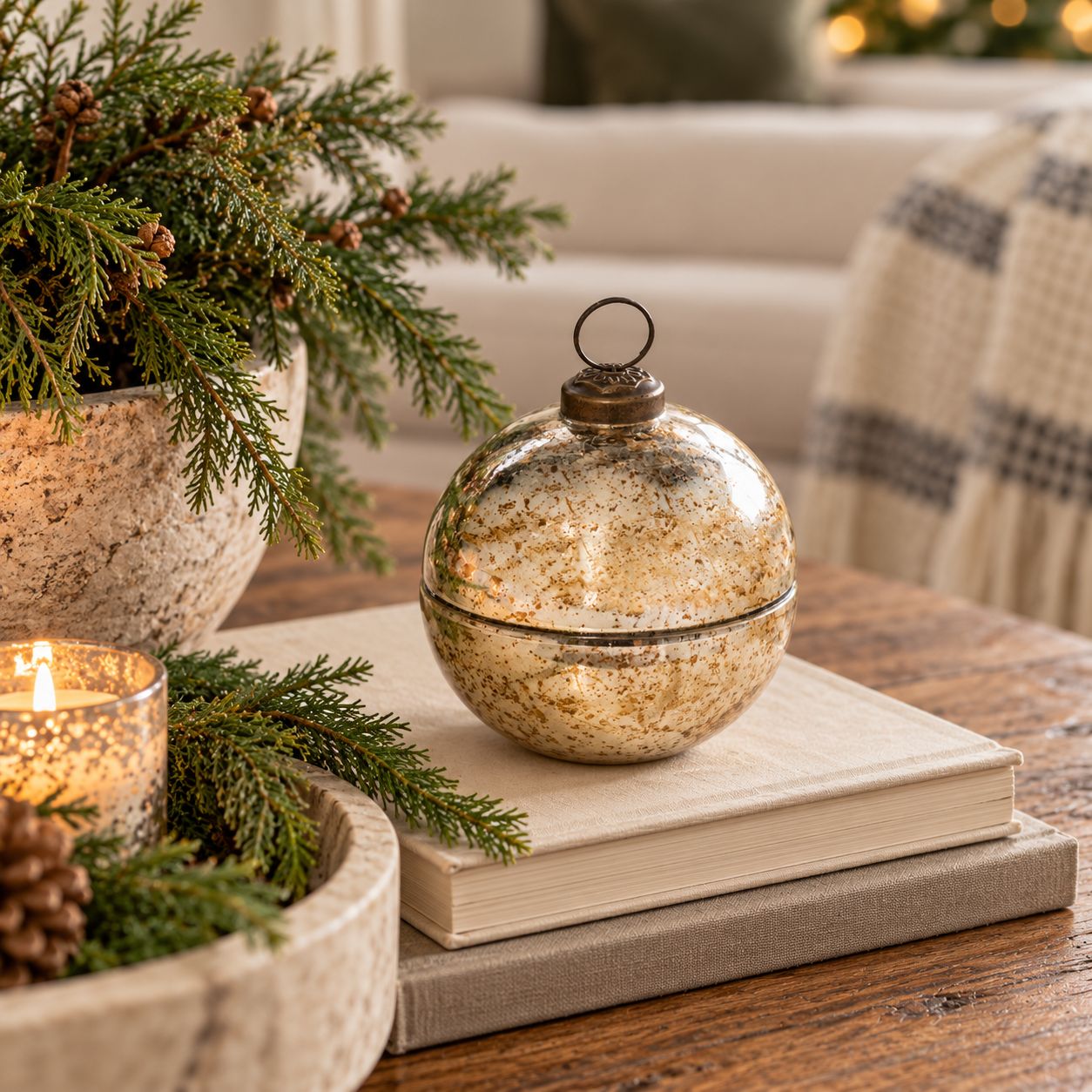 3" GOLD ORNAMENT JAR