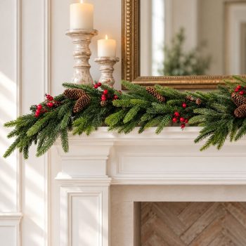72" RED BERRY SPRUCE GARLAND