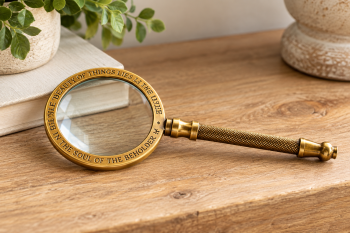 BRASS MAGNIFYING GLASS
