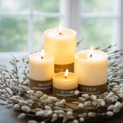 Relaxing candlelight by the window (1)